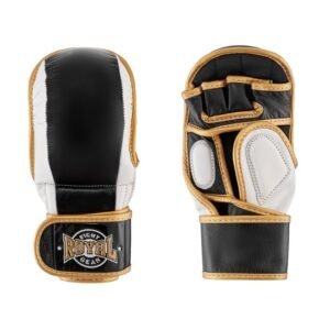 mma-pirstines-royal-pro-1-oda-1 MMA pirštinės "Royal" Pro-1 - Oda Juoda / Balta
