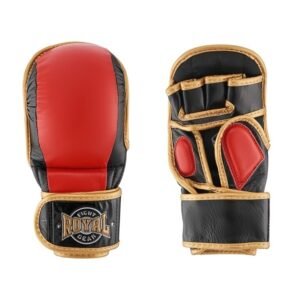 mma-pirstines-royal-pro-1-oda-2-1 MMA pirštinės "Royal" Pro-1 - Oda Raudona / Juoda