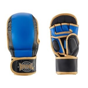 MMA pirštinės "Royal" Pro-1 - Oda Mėlyna / Juoda