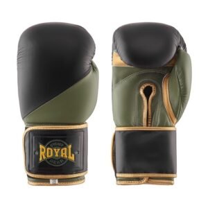 Bokso Pirštinės "Royal" Champion Oda Juoda/Žalia