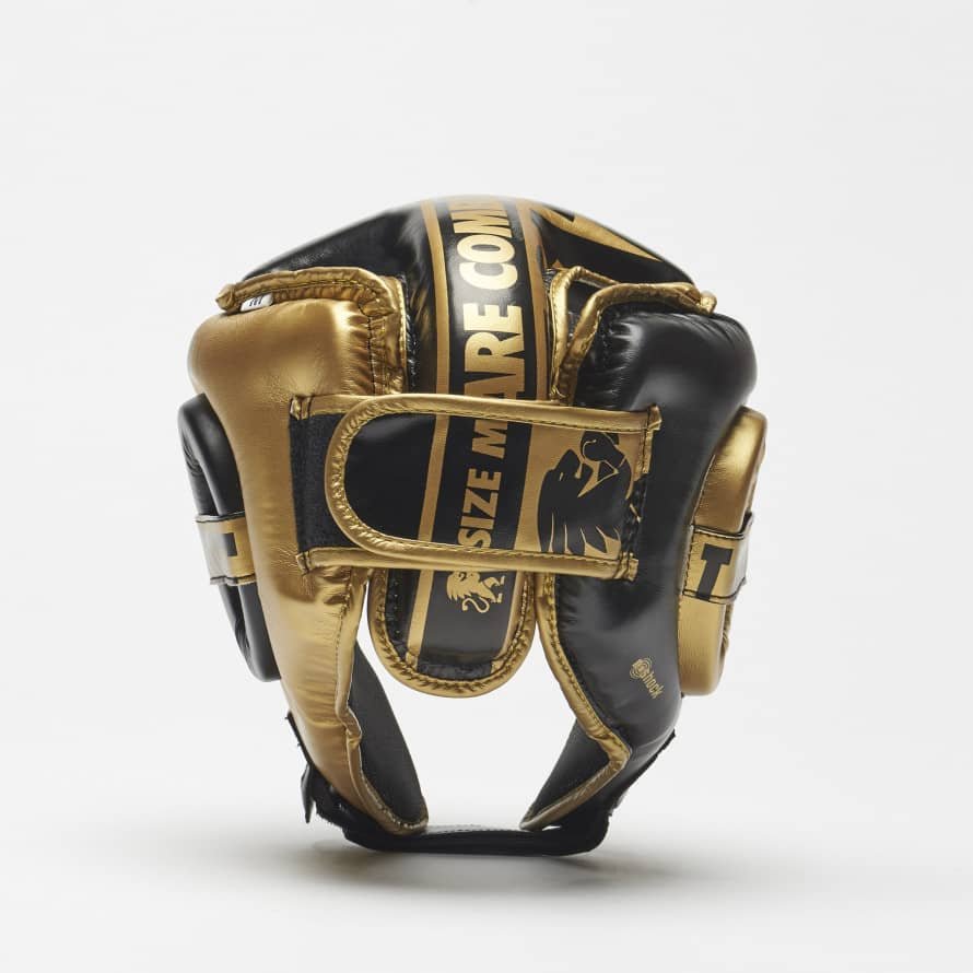bokso-šalmas-leone-auksine