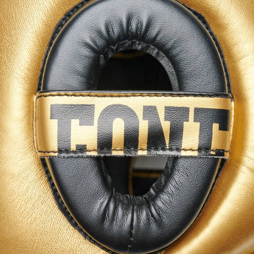 bokso-šalmas-leone-auksine