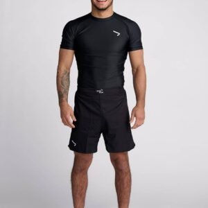 IPPONGEAR_Rashguard_Essential_short_black_01 kompresiniai-marškinėliai-ippon-gear