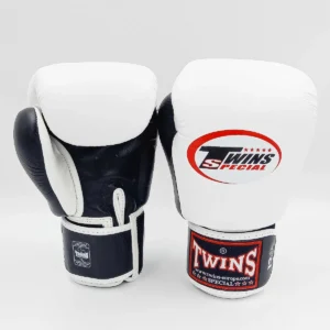 TW-BGVL3-BLK-WHT-10-conf "Twins" bokso pirštinės balta - juoda