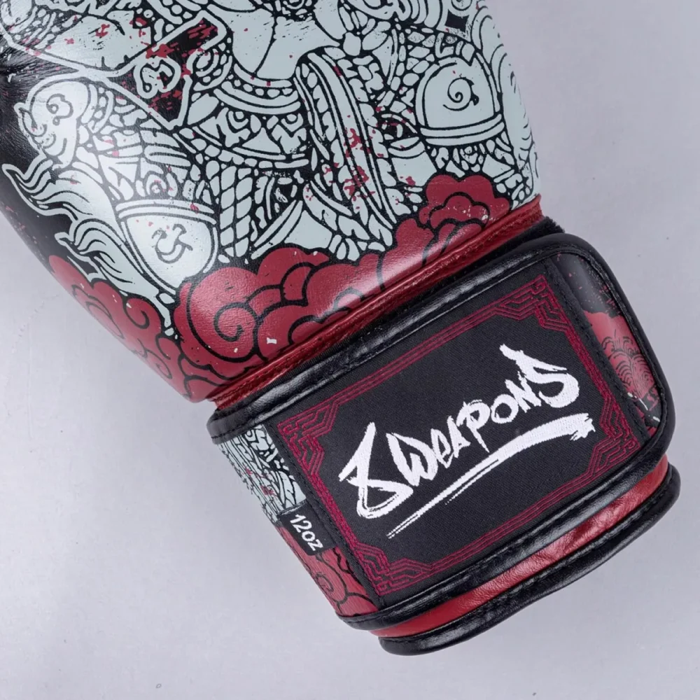 Bokso-pirštinės-8-Weapons-Hanuman-Yant Bokso-pirštinės-8-Weapons-Hanuman-Yant