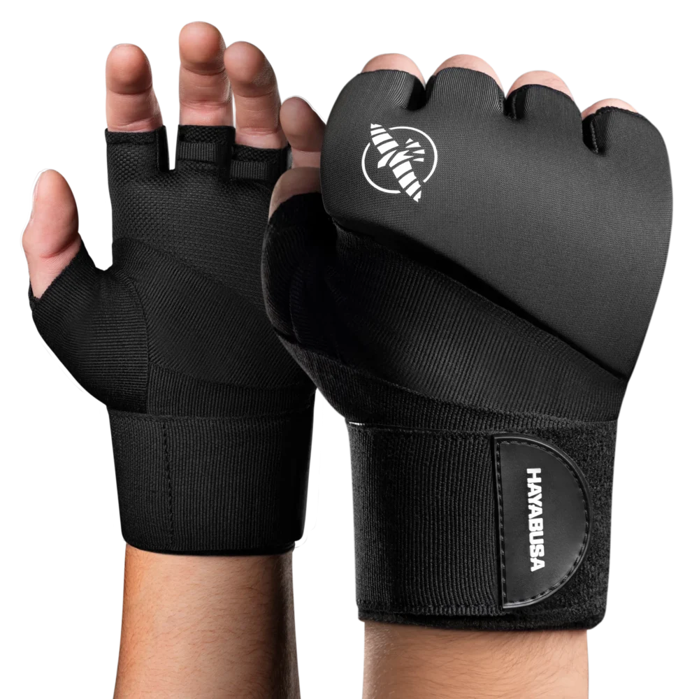 hayabusa-elite-quick-wraps-black-1 Pirštinės-vietoj-bokso-bintų-HAYABUSA-Elite