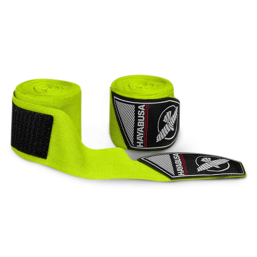 PerfectStretchHandwraps_Green_Group_ Bokso bintai HAYABUSA Perfect stretch 4,5m. - žalia