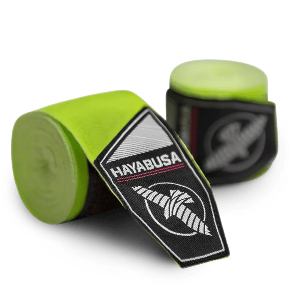 PerfectStretchHandwraps_Green_MainImg Bokso bintai HAYABUSA Perfect stretch 4,5m. - žalia