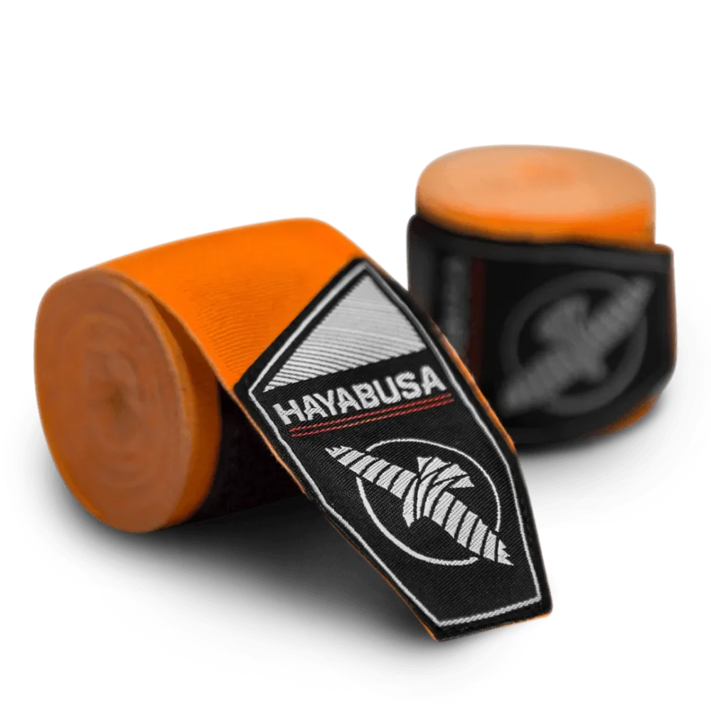 PerfectStretchHandwraps_Orange_MainImg Bokso bintai HAYABUSA Perfect stretch 4,5m. - oranžinė