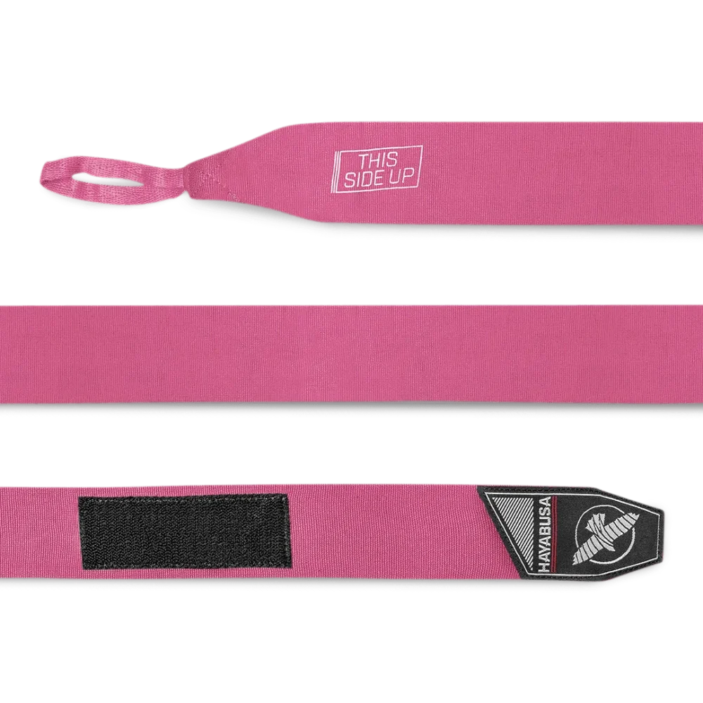 PerfectStretchHandwraps_Pink_Detail_ Bokso bintai HAYABUSA Perfect stretch 4,5m. - rožinė
