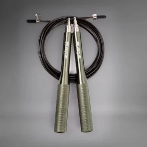 Greičio šokdynė Venum Thunder EVO Khaki spalvos su metalinėmis rankenomis ir plieniniu trosu.